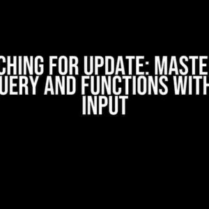 Batching for Update: Mastering NamedQuery and Functions with Pair as Input