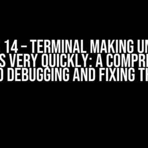 Next.js 14 – Terminal making unending requests very quickly: A Comprehensive Guide to Debugging and Fixing the Issue