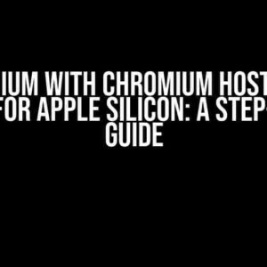 Selenium with Chromium Hosted on Docker for Apple Silicon: A Step-by-Step Guide